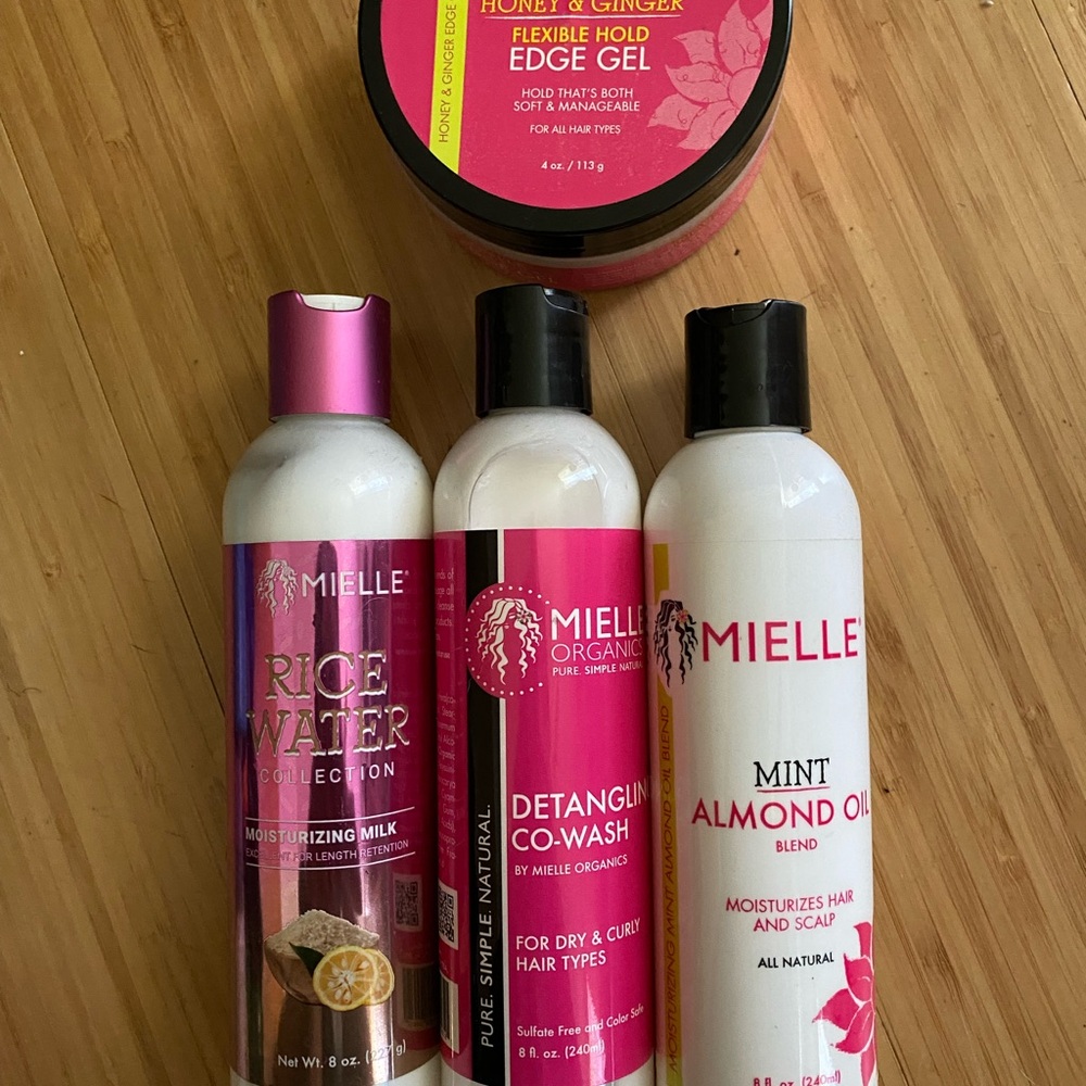 Mielle Hair Care Set with Edge Gel